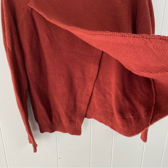 Madewell Sweater Province Cross Back Pullover Burnt Mahogany Sz. Small - Picture 7 of 11